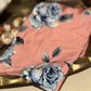 Printed Jersey Hijab: Blue Rose Garden