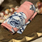 Printed Jersey Hijab: Blue Rose Garden
