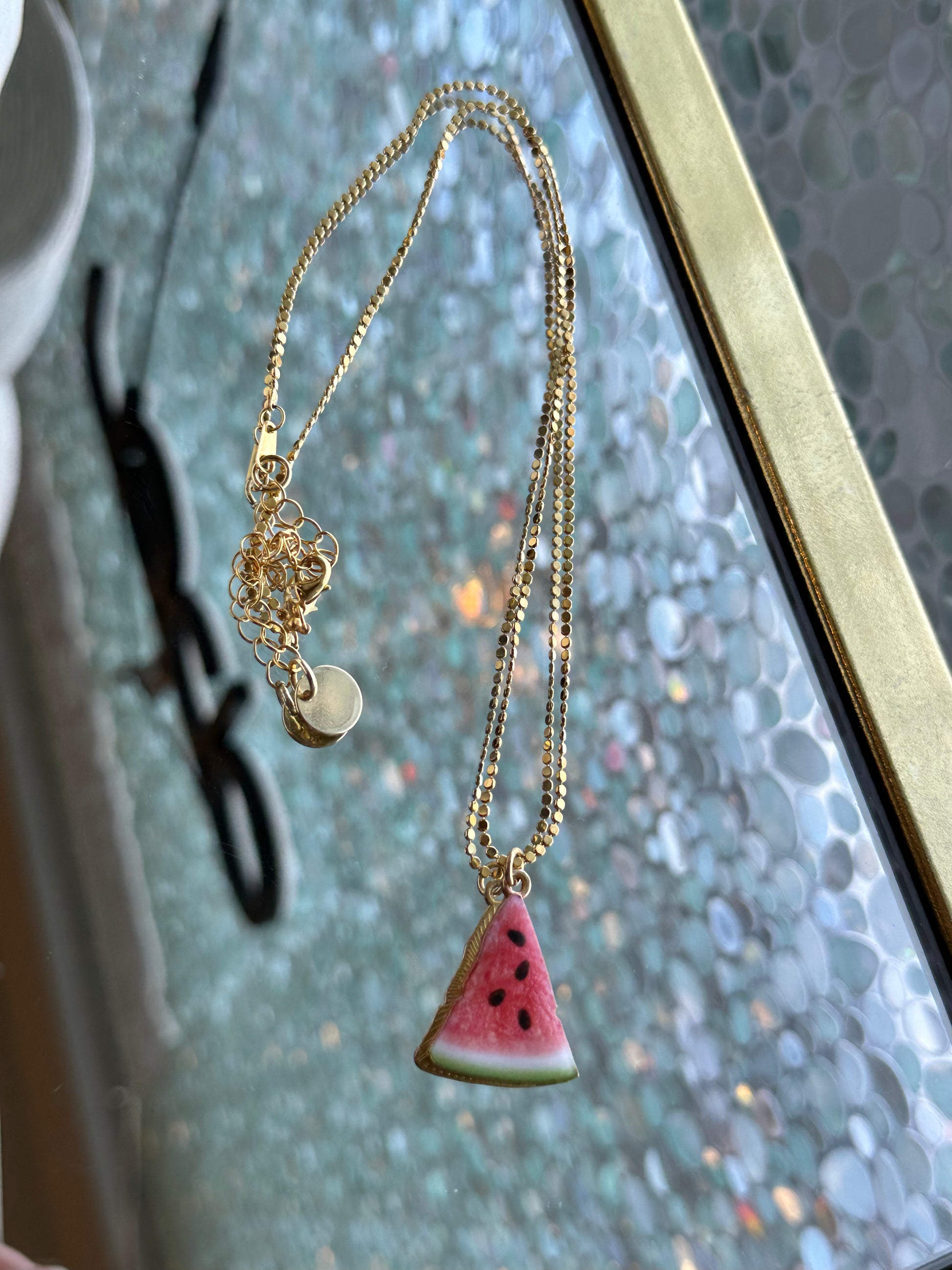 Freedom Watermelon Gold Necklace
