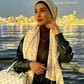 Crepe Chiffon Hijab: Swiss Burnout Dots