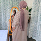 Pocket Anorak Abaya — Terracotta Rose Garden