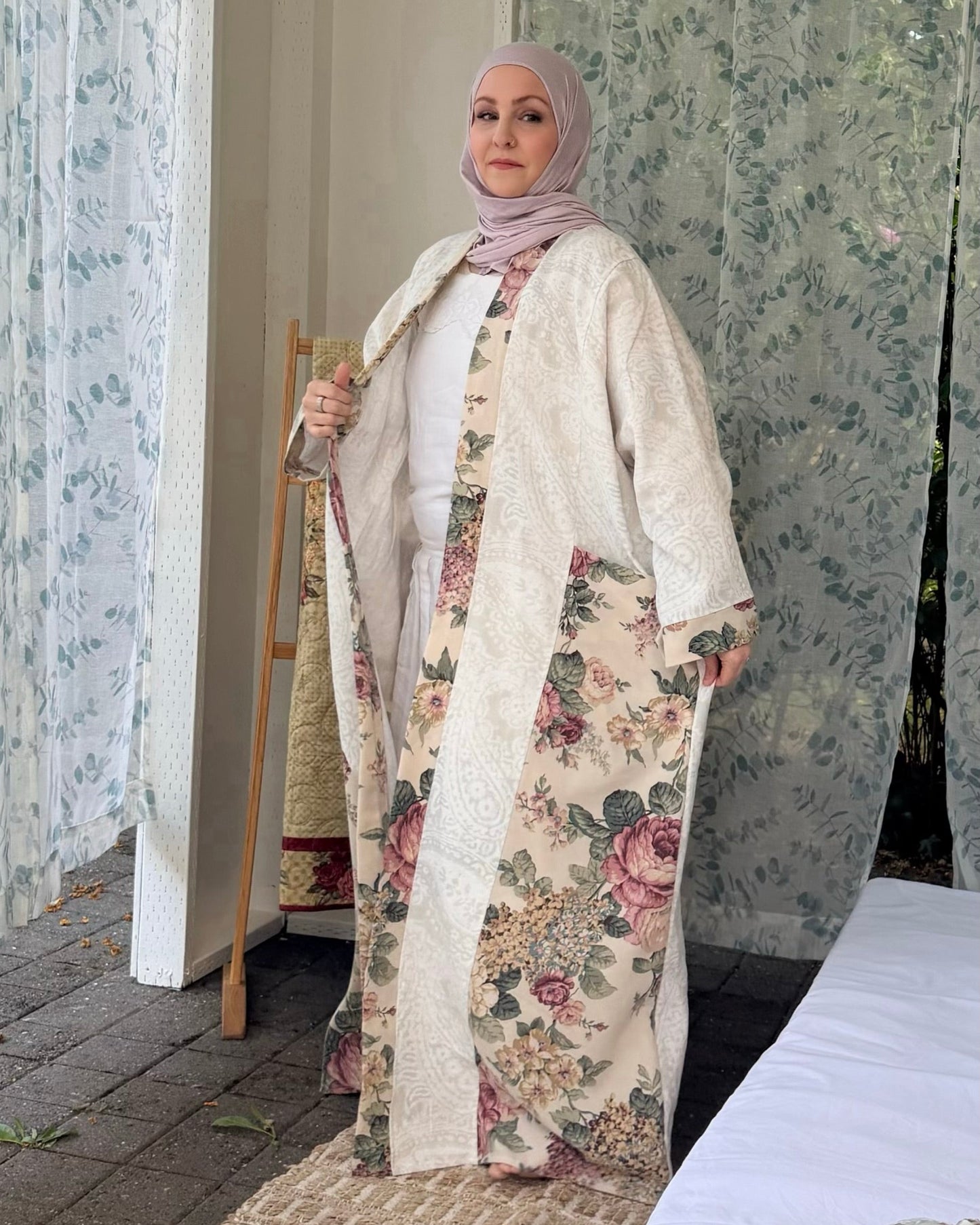 Pocket Anorak Abaya — Country Rose
