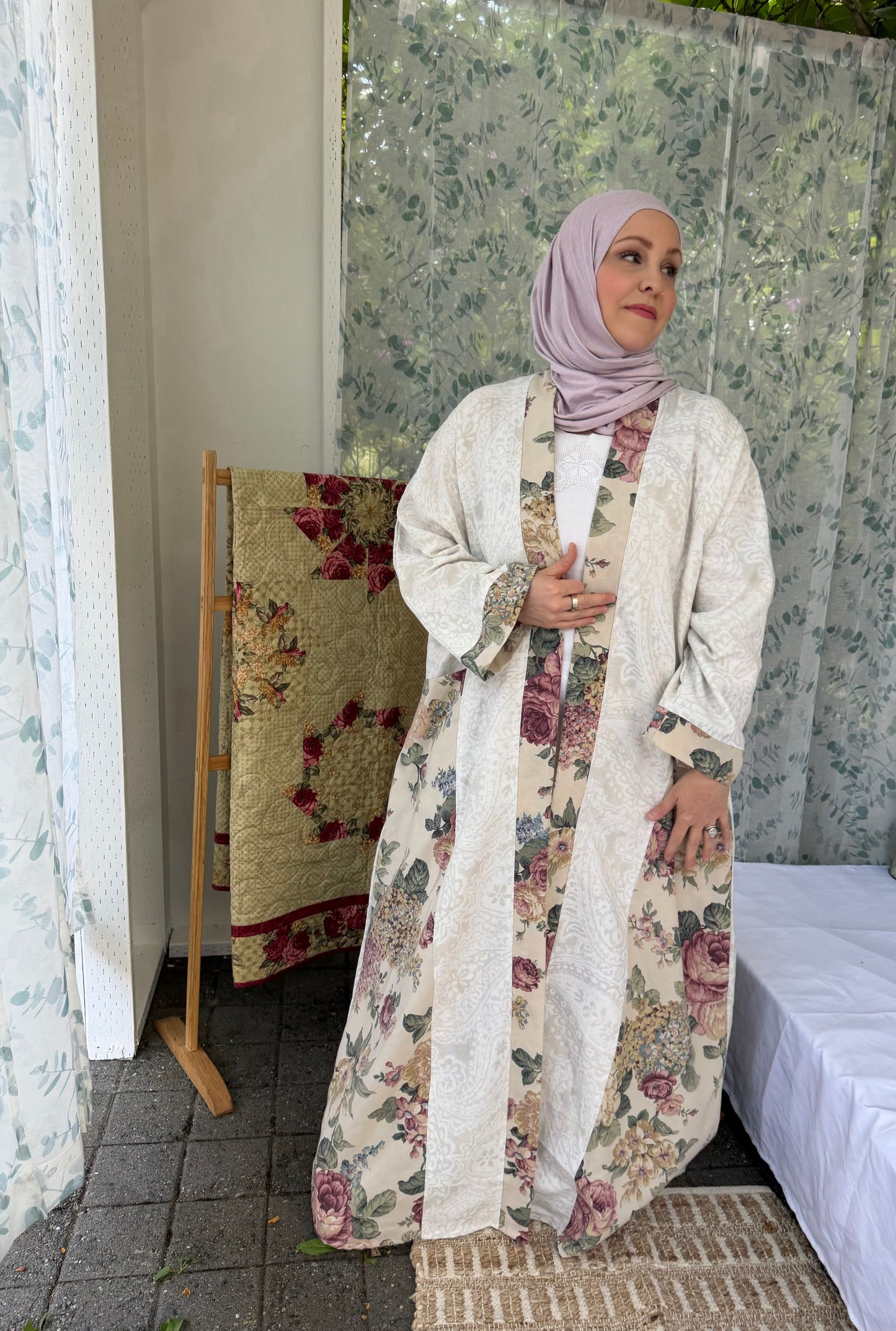 Pocket Anorak Abaya — Country Rose