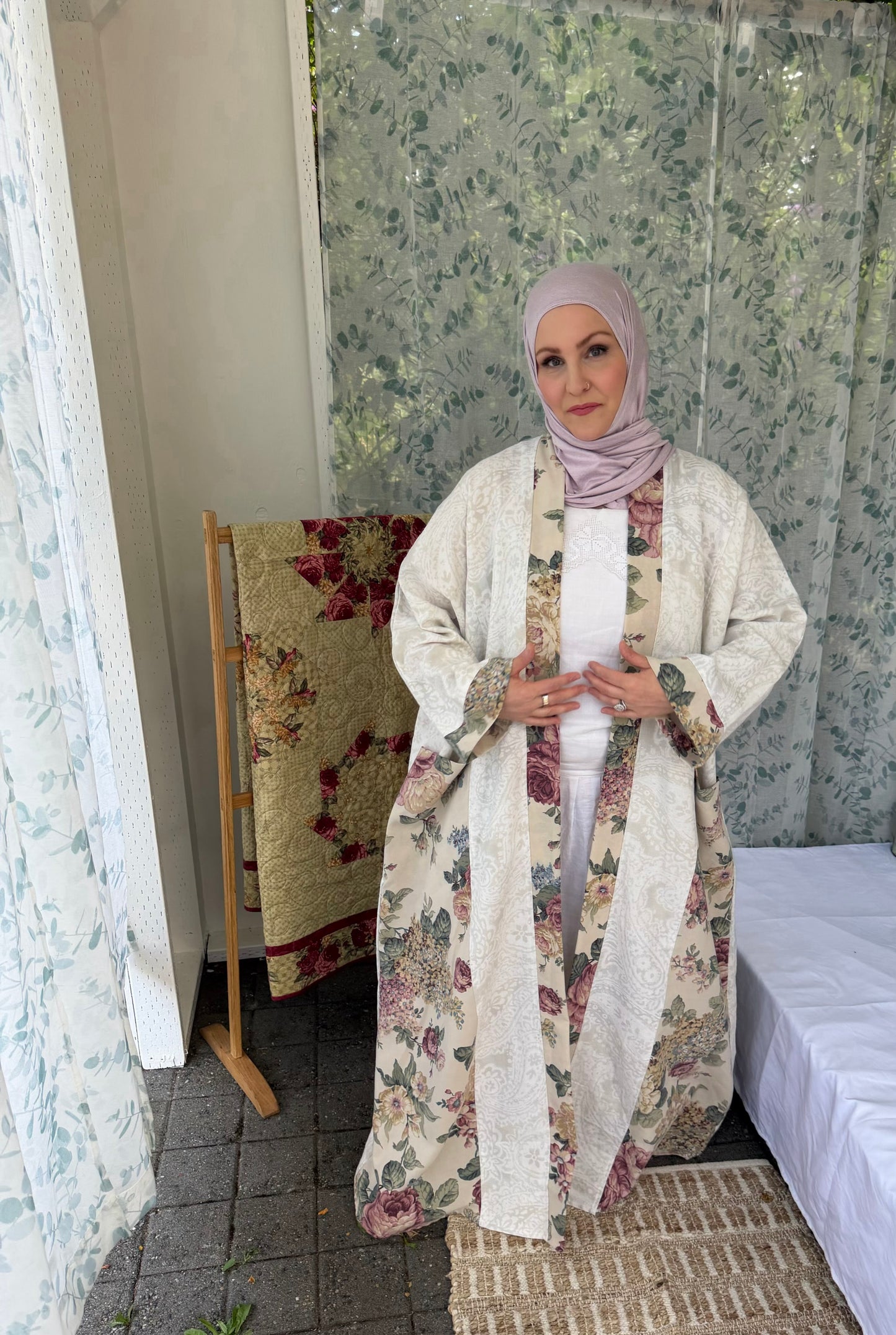 Pocket Anorak Abaya — Country Rose