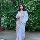 Pocket Anorak Abaya — Hibiscus & Ivory