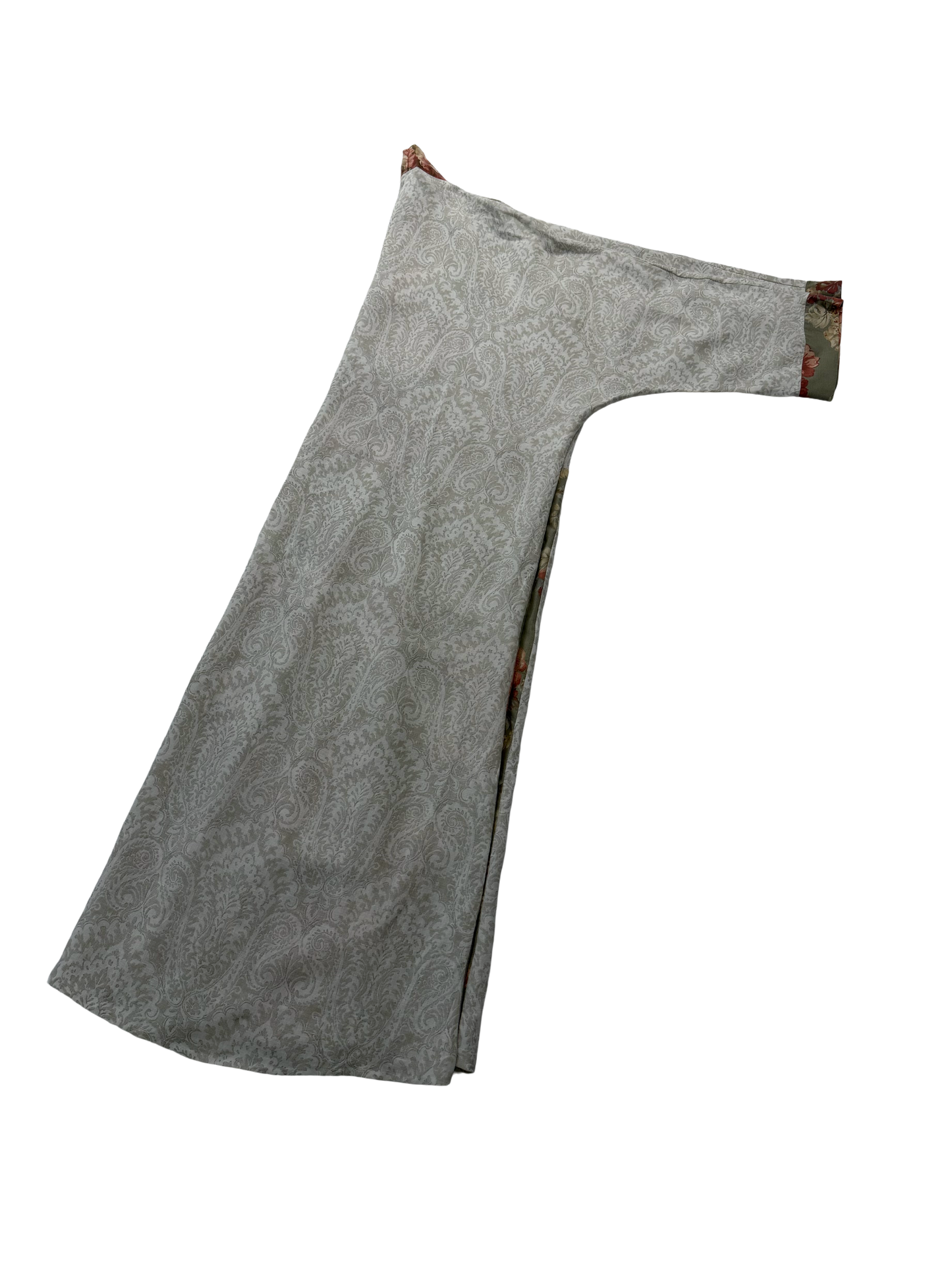 Pocket Anorak Abaya — Hibiscus & Ivory