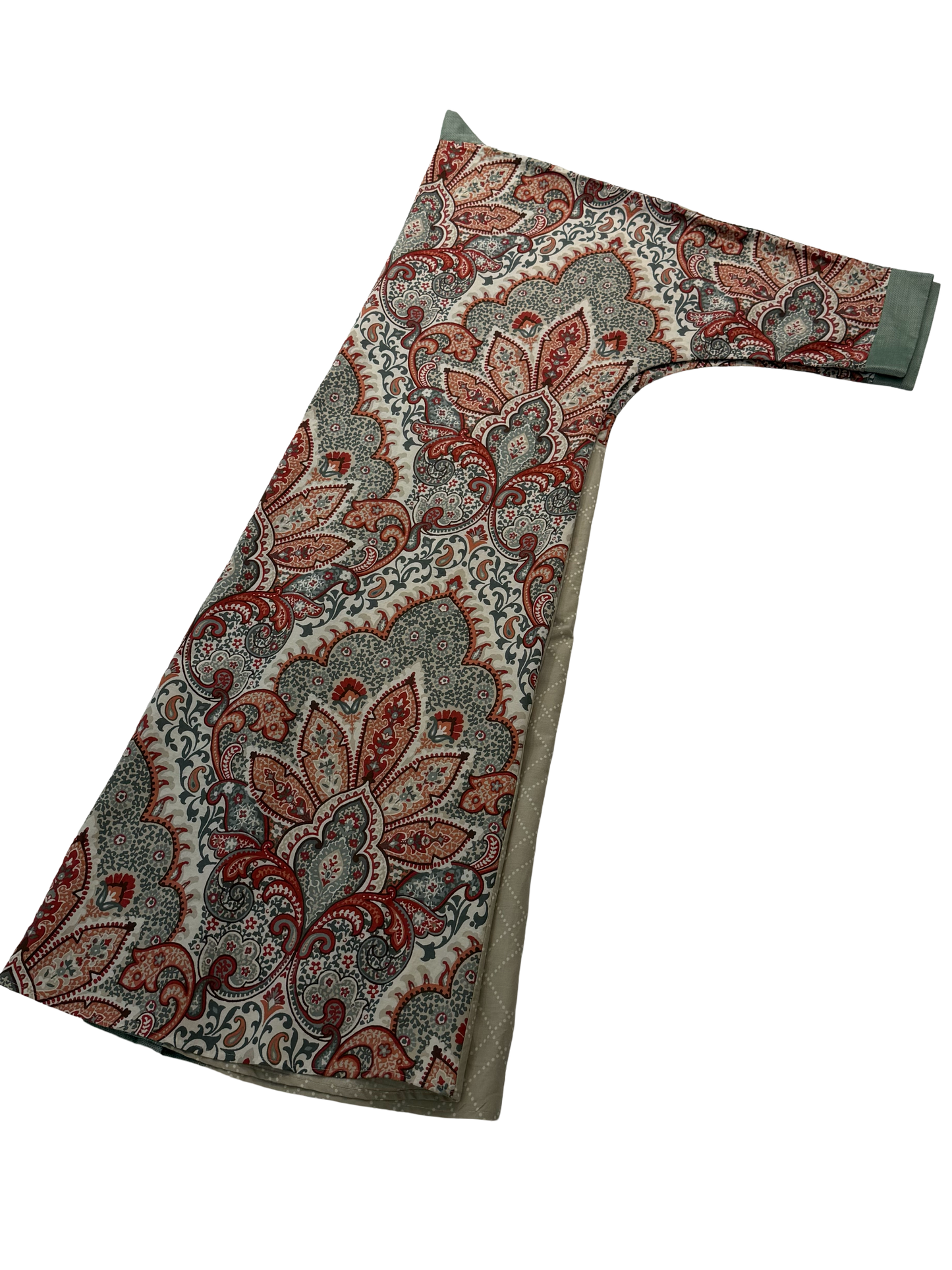 Pocket Anorak Abaya — Eucalyptus & Paisley