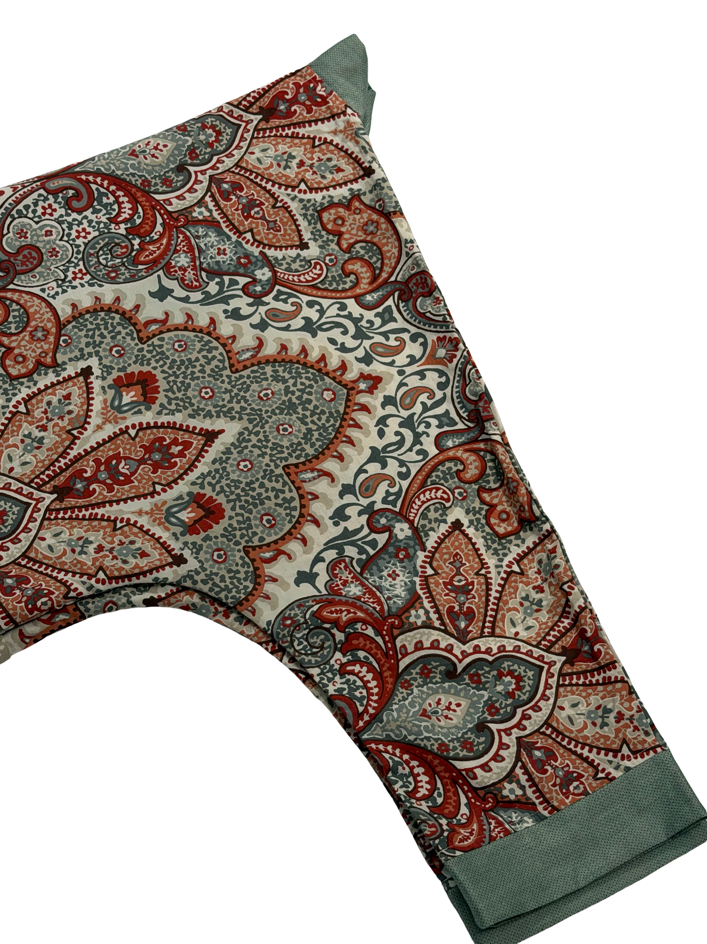 Pocket Anorak Abaya — Eucalyptus & Paisley