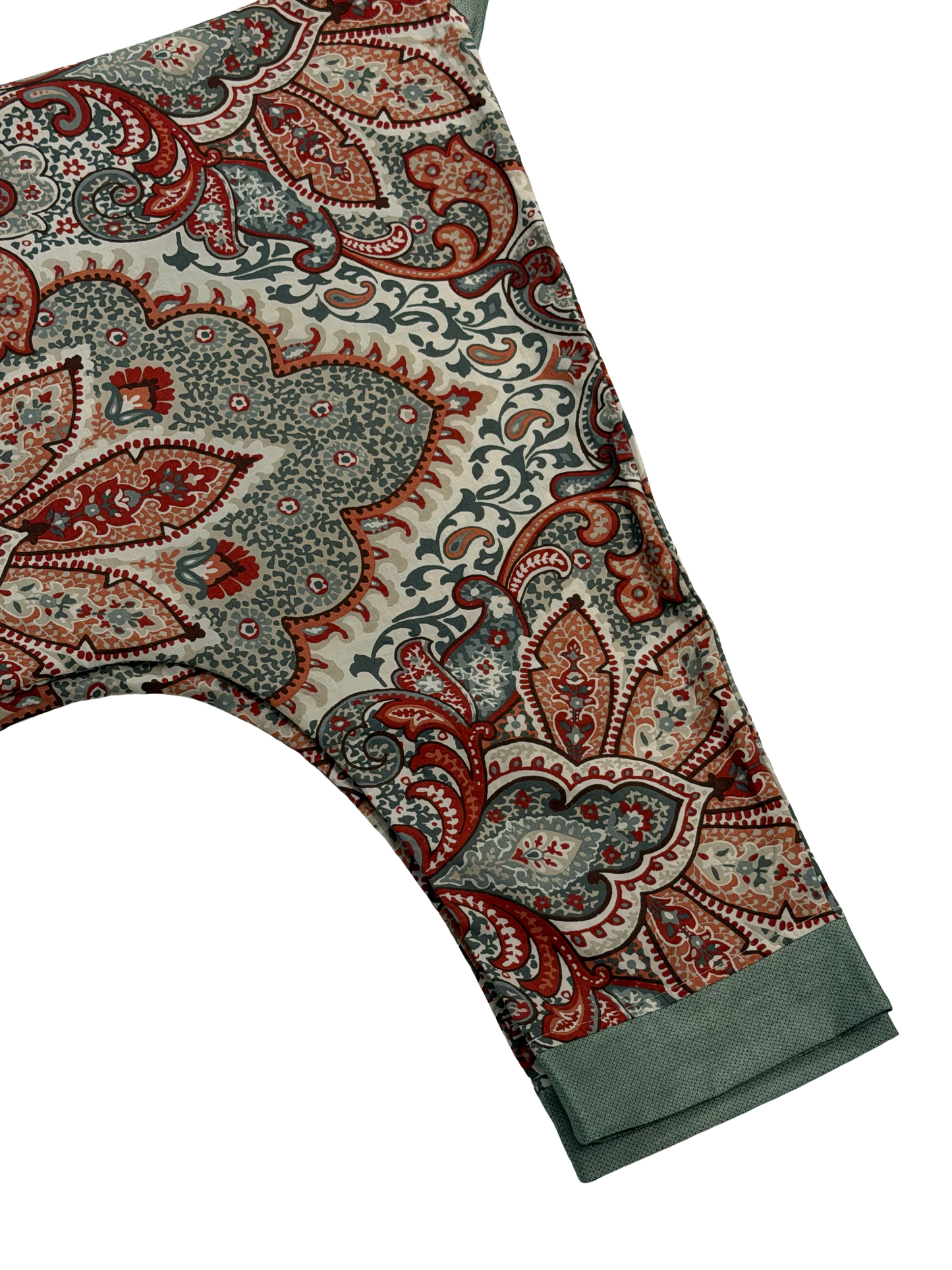 Pocket Anorak Abaya — Eucalyptus & Paisley
