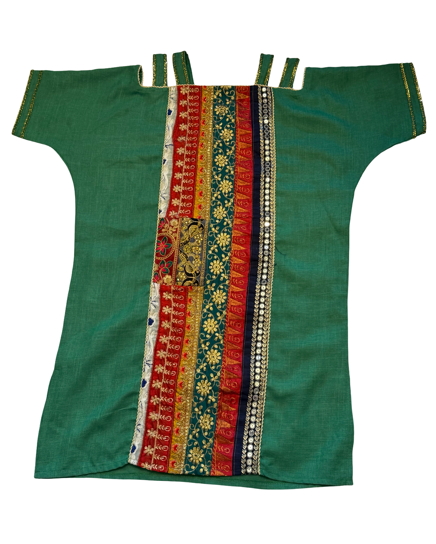 Laila Festive Eid Dress - Green (Girls Size 10)