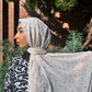 Crepe Chiffon Hijab: Swiss Burnout Dots
