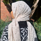 Crepe Chiffon Hijab: Swiss Burnout Dots