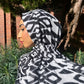 Crinkle Chiffon Hijab:  Shadow Geo Print