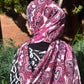 Chiffon Hijab: Hot Pink Mandalas