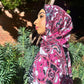 Chiffon Hijab: Hot Pink Mandalas