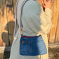The Watermelon Resistance — Double Pocket | Upcycled Denim Convertible Bag