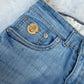 The Daisy Rose — Light-Wash Upcycled Denim Convertible Bag