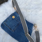 The Watermelon Resistance — Double Pocket | Upcycled Denim Convertible Bag