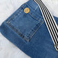 The Watermelon Resistance — Double Pocket | Upcycled Denim Convertible Bag