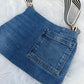 The Watermelon Resistance — Double Pocket | Upcycled Denim Convertible Bag