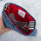 The Watermelon Resistance — Double Pocket | Upcycled Denim Convertible Bag