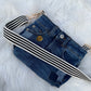 The Watermelon Resistance — Upcycled Denim Convertible Bag
