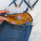The Pocket Story Mini — Saffron Bloom, Light Wash | Upcycled Denim Convertible Bag