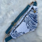 Indigo Paisley — Upcycled Quilt Waist Bag