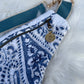 Indigo Paisley — Upcycled Quilt Waist Bag