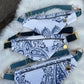 Indigo Paisley — Upcycled Quilt Waist Bag