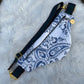 Indigo Paisley — Upcycled Quilt Waist Bag