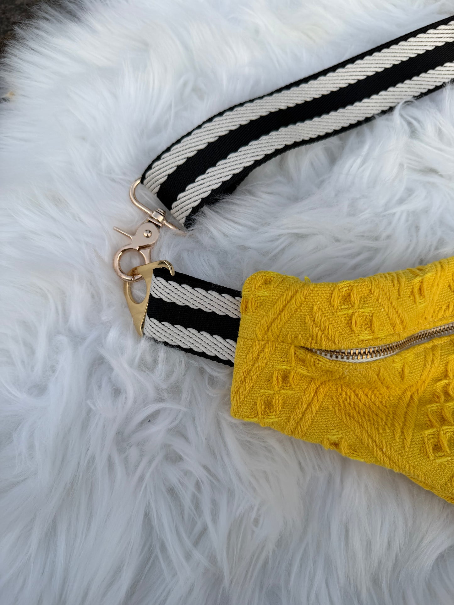 Textured Honeycomb — Upcycled Quilt Waist Bag
