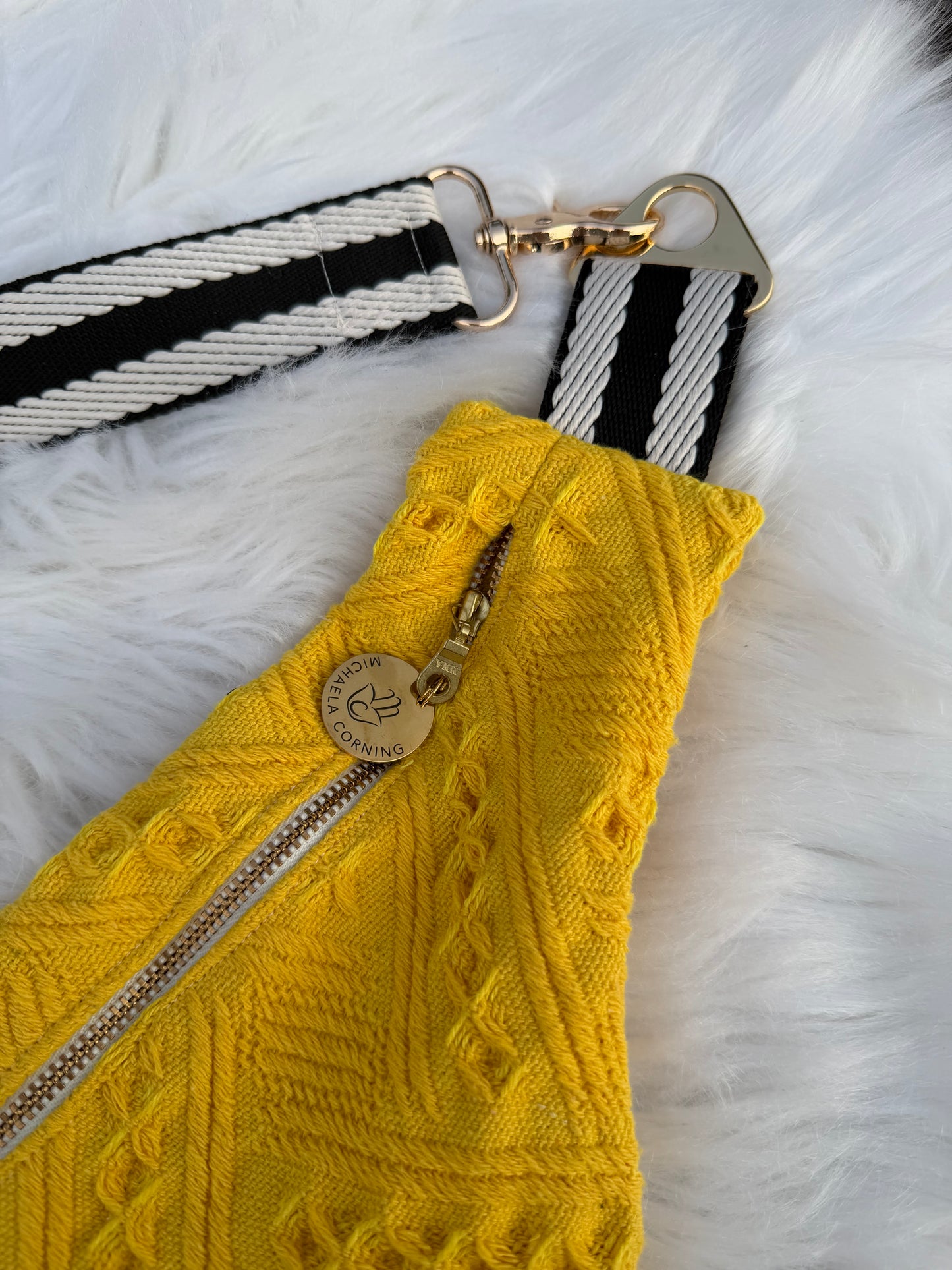 Textured Honeycomb — Upcycled Quilt Waist Bag