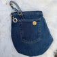 The Pocket Story Mini — Jaipur Garden | Upcycled Denim Clutch