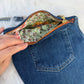 The Pocket Story Mini — Jaipur Garden | Upcycled Denim Clutch