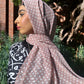 Chiffon Hijab: Dusty Pink Polka Dot