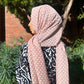 Chiffon Hijab: Dusty Pink Polka Dot