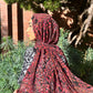 Crepe Chiffon Hijab: French Auburn Plumes