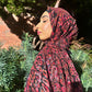 Crepe Chiffon Hijab: French Auburn Plumes