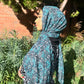 Chiffon Hijab: Mediterranean Ocean Paisley