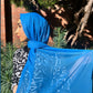 Crinkle Chiffon Hijab: Soft Azure
