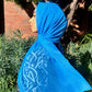 Crinkle Chiffon Hijab: Soft Azure