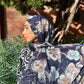 Chiffon Hijab: Navy Antique Floral
