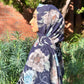 Chiffon Hijab: Navy Antique Floral