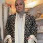 Upcycled Pocket Anorak Abaya — Midnight Garden