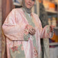 Upcycled Pocket Anorak Abaya — Grand Medallion & Roses