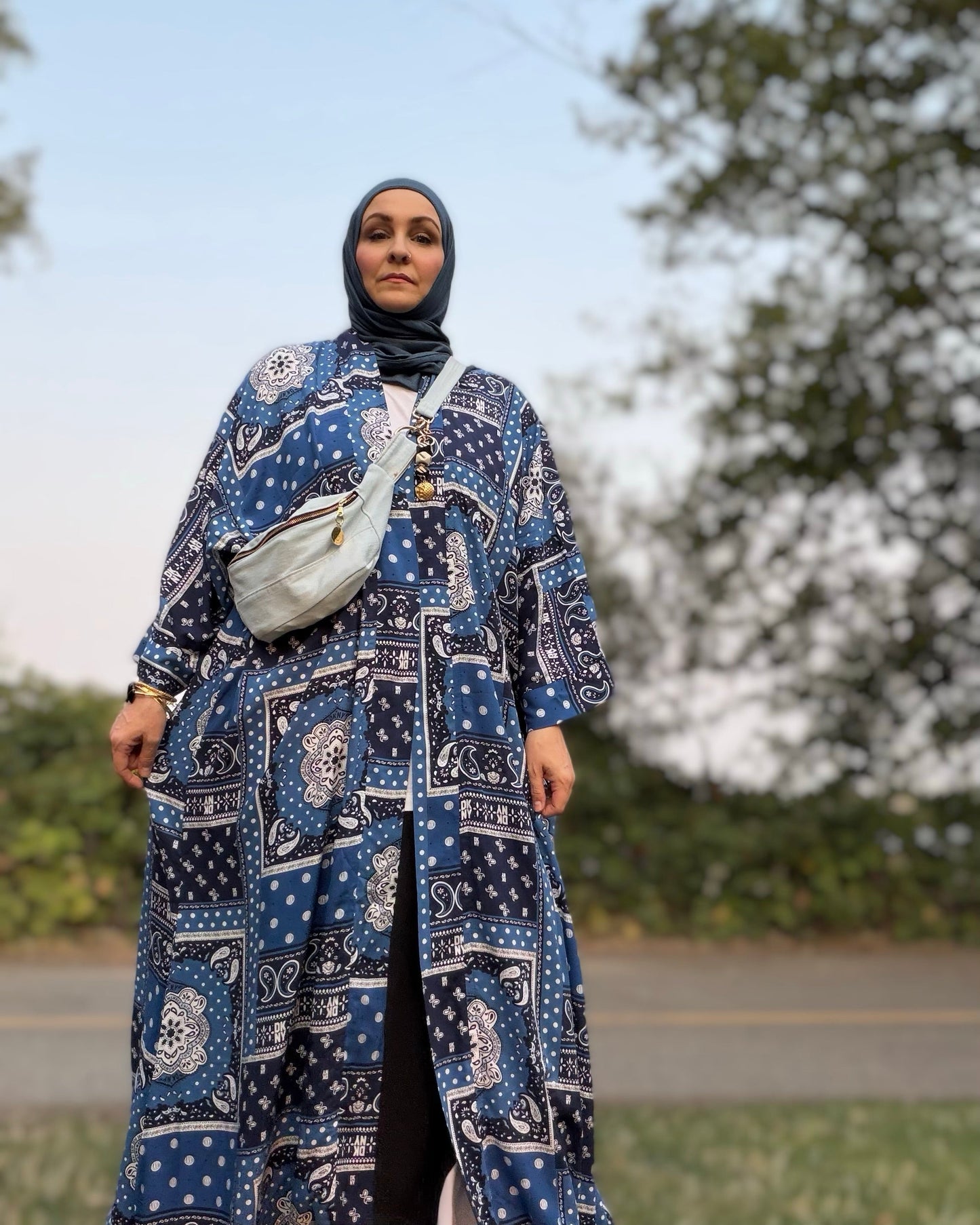 Nour Oversized Abaya - Americana Road Trip