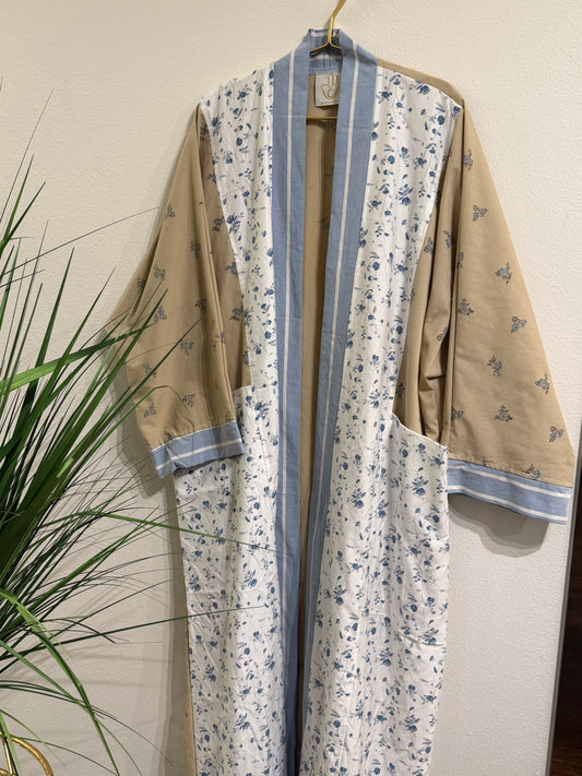 Upcycled Pocket Anorak Abaya — French Countryside