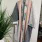 Upcycled Pocket Anorak Abaya — Blush & Ash