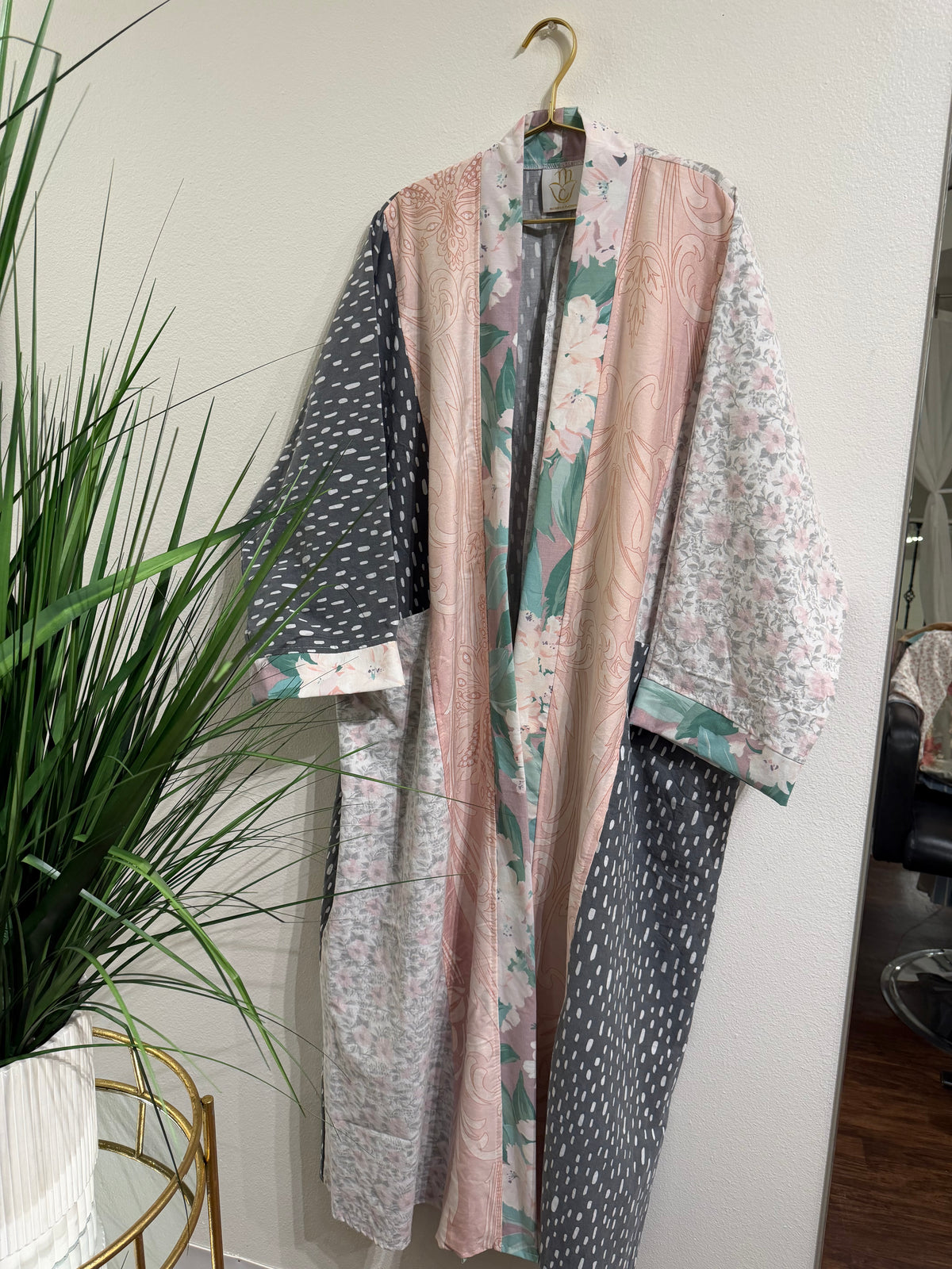 Upcycled Pocket Anorak Abaya — Blush & Ash